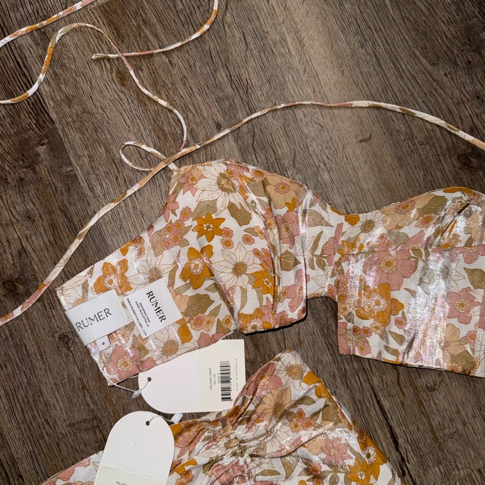 RUMER • Paloma Floral Skirt and Top Set - Picture 10 of 16